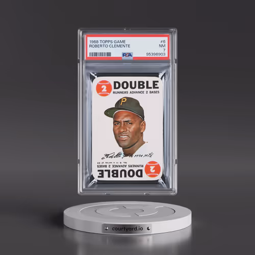 1968 Topps Game #6 Roberto Clemente (PSA 7 NM)