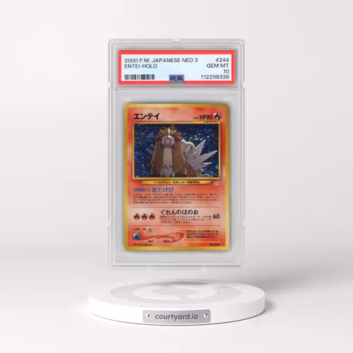 2000 Pokémon Neo 3 #244 Entei - Holo (PSA 10 GEM MINT)