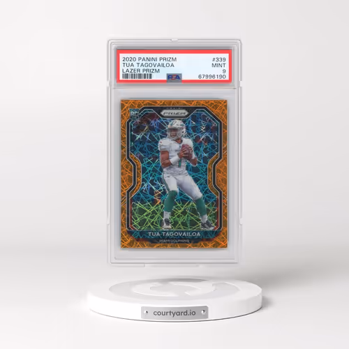 2020 Panini Prizm #339 Tua Tagovailoa - Lazer Prizm (PSA 9 MINT)