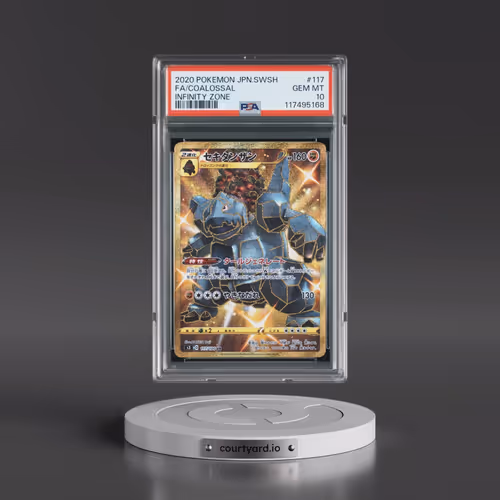 2020 Pokémon Sword & Shield Infinity Zone #117 Coalossal - Full Art (PSA 10 GEM MINT)