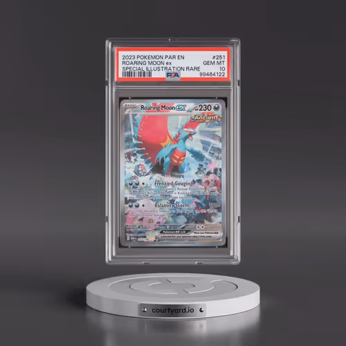 2023 Pokémon Par EN-Paradox Rift #251 Roaring Moon EX - Holo Special Illustration Rare (PSA 10 GEM M