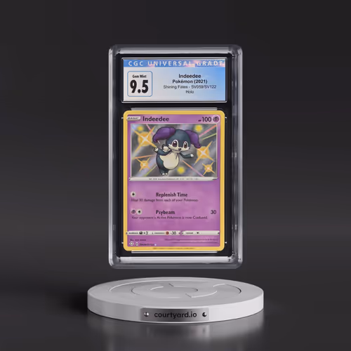 2021 Shining Fates #SV059/SV122 Indeedee - Shiny Vault Holo (CGC 10 GEM MINT)