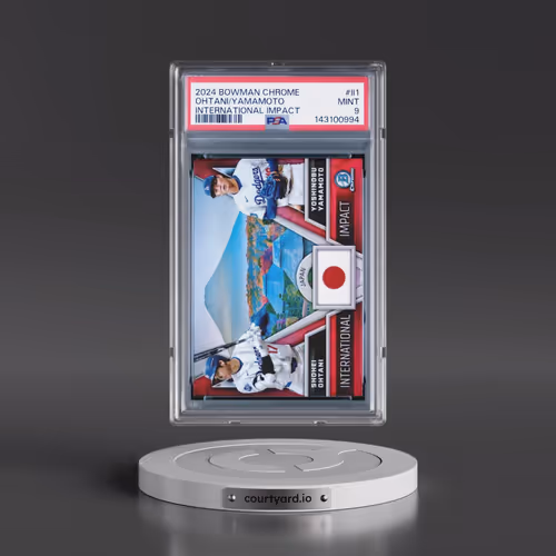 2024 Bowman Chrome International Impact #II1 Shohei Ohtani/Yoshinobu Yamamoto (PSA 9 MINT)