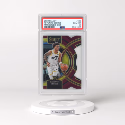 2023 Panini Select #109 Keyonte George - Maroon Die-Cut (PSA 10 GEM MINT)