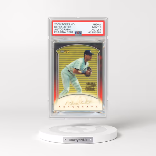 2000 Topps H.D. Autograph #HDA1 Derek Jeter (PSA 9 MINT)