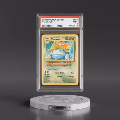 2023 Pokémon CLV-Trading Card Game Classic Venusaur & Lugia EX Deck #003 Venusaur (PSA 9 MINT)