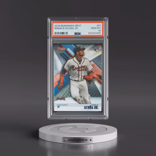 2018 Bowman's Best #51 Ronald Acuna Jr. (PSA 10 GEM MINT)