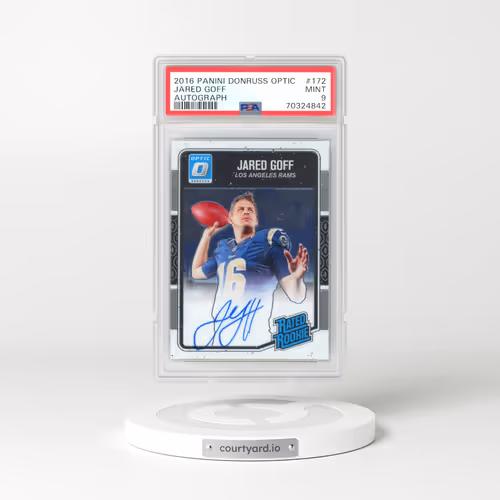 2016 Panini Donruss Optic #172 Jared Goff - Autograph (PSA 9 MINT)
