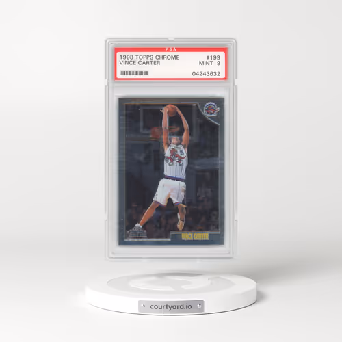 1998 Topps Chrome #199 Vince Carter (PSA 9 MINT)