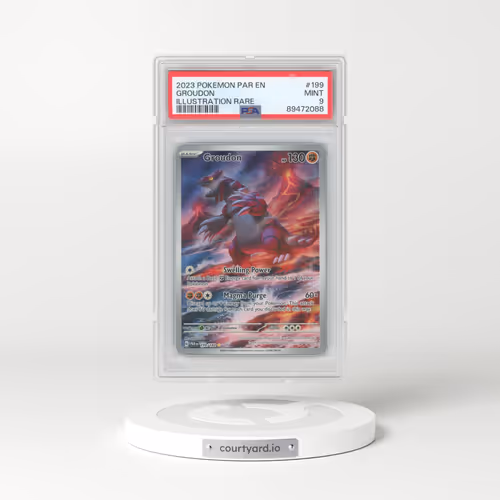 2023 Pokémon Par EN-Paradox Rift #199 Groudon - Illustration Rare (PSA 9 MINT)