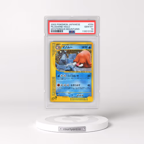 2002 Pokémon Mysterious Mountains #034 Piloswine - Holo (PSA 10 GEM MINT)