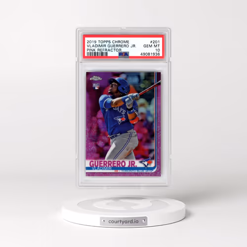 2019 Topps Chrome #201 Vladimir Guerrero Jr. - Pink Refractor (PSA 10 GEM MINT)