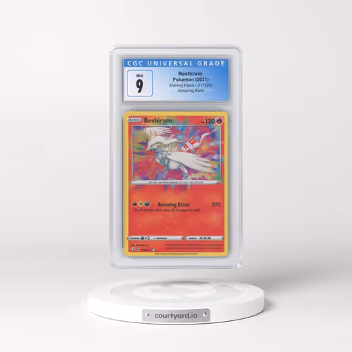 2021 Shining Fates #017/072 Reshiram - Amazing Rare Holo (CGC 9 MINT)