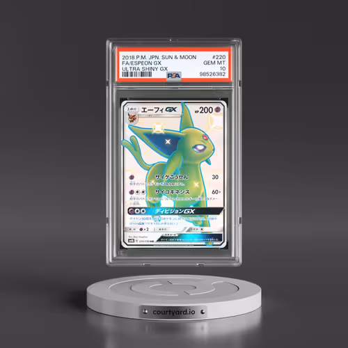 2018 Pokémon Sun & Moon Ultra Shiny GX #220 Espeon GX - Holo Full Art (PSA 10 GEM MINT)