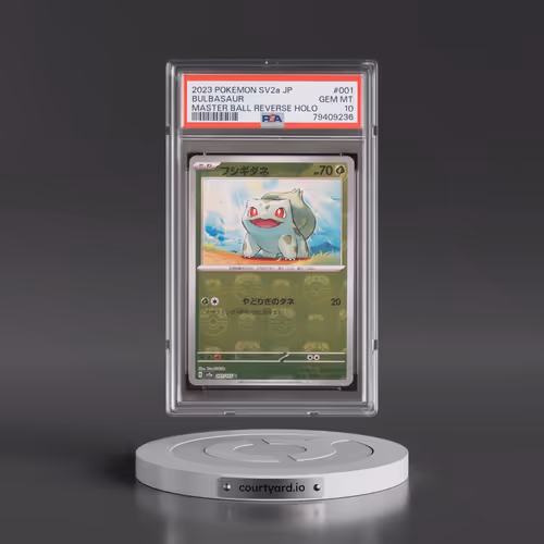 2023 Pokémon Sv2a-Pokemon 151 #001 Bulbasaur - Reverse Holo Master Ball (PSA 10 GEM MINT)