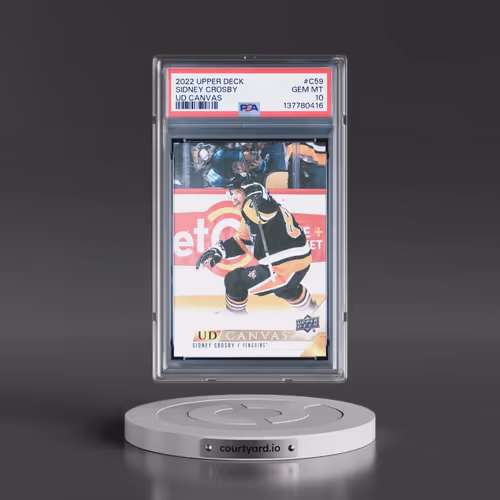 2022 Upper Deck UD Canvas #C59 Sidney Crosby (PSA 10 GEM MINT)