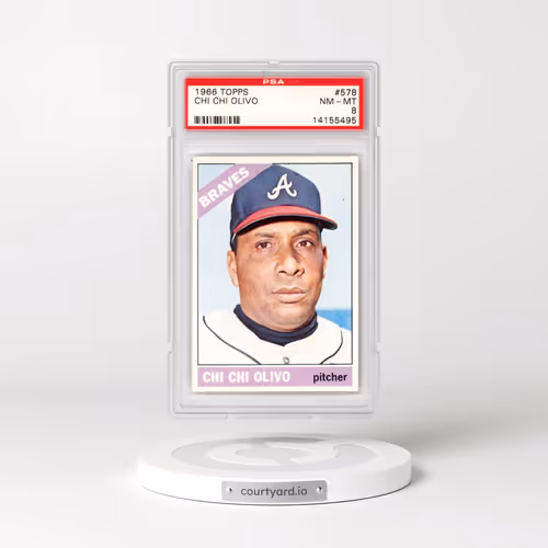 1966 Topps #578 Chi Chi Olivo (PSA 8 NM-MT)