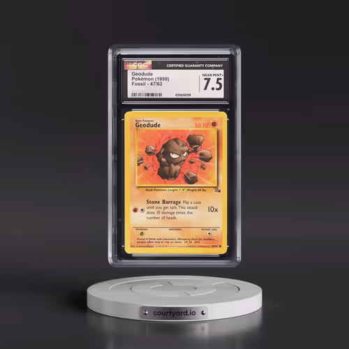 1999 Fossil #47/62 Geodude (CGC 7.5 NM+)