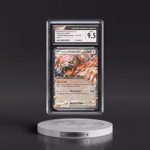 2024 Pokémon Twm EN-Twilight Masquerade #141 Bloodmoon Ursaluna EX - Holo (CGC 9.5 MINT+)