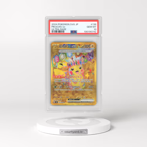 2024 Pokémon SV8-Super Electric Breaker #136 Pikachu EX - Holo Ultra Rare (PSA 10 GEM MINT)