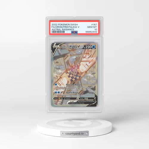 2022 Pokémon Sword & Shield Astral Radiance #167 Origin Forme Palkia V - Holo Full Art (PSA 10 GEM MINT)