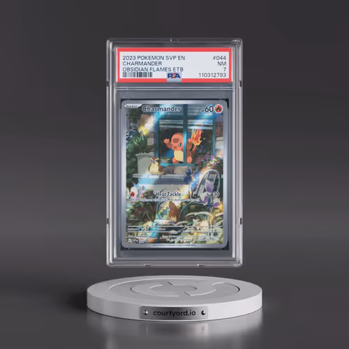 2023 Pokémon Svp EN-SV Black Star Promo #044 Charmander - Obsidian Flames Elite Trainer Box (PSA 7 N