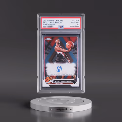 2023 Topps Chrome Topps Chrome Autographs #CGSH Scoot Henderson (PSA 10 GEM MINT)