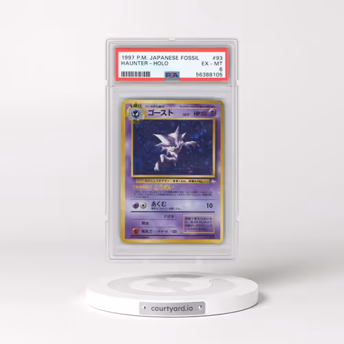 1997 Pokémon Fossil #93 Haunter - Holo (PSA 6 EX-MT)