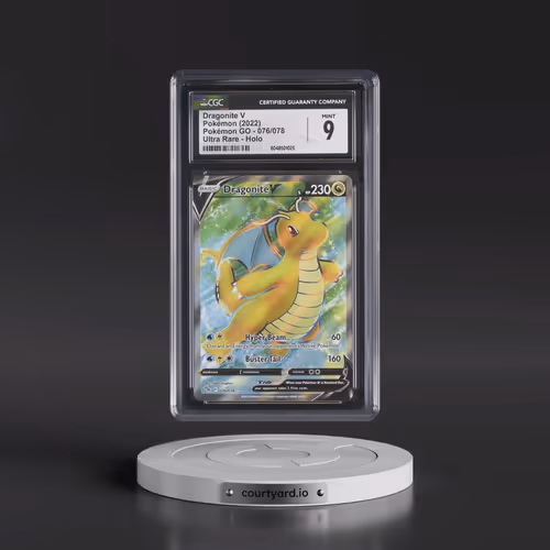 2022 Pokémon GO #076/078 Dragonite V - Ultra Rare Holo (CGC 9 MINT)