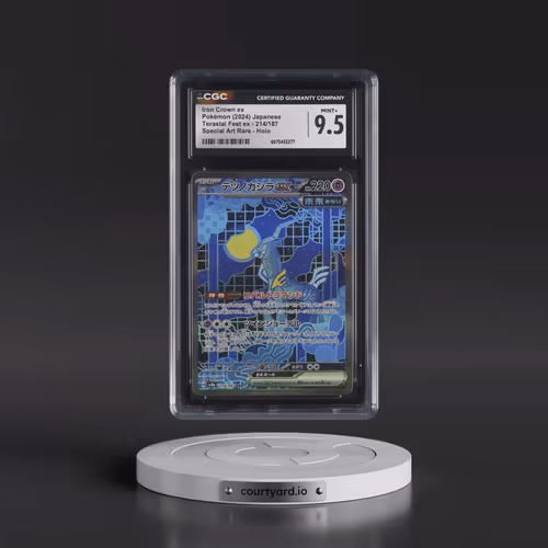 2024 Pokémon Sv8a-Terastal Fest EX #214 Iron Crown EX - Holo Special Art Rare (CGC 9.5 MINT+)