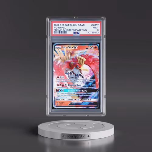 2017 Pokémon SM Black Star Promo #SM57 HO-Oh GX - Holo Mysterious Powers Tins (PSA 9 MINT)