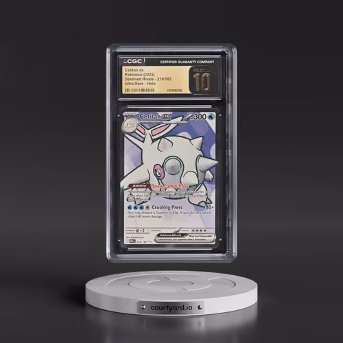 2025 Pokémon Dri EN-Destined Rivals #210 Cetitan EX - Holo Ultra Rare (CGC 10 PRISTINE)