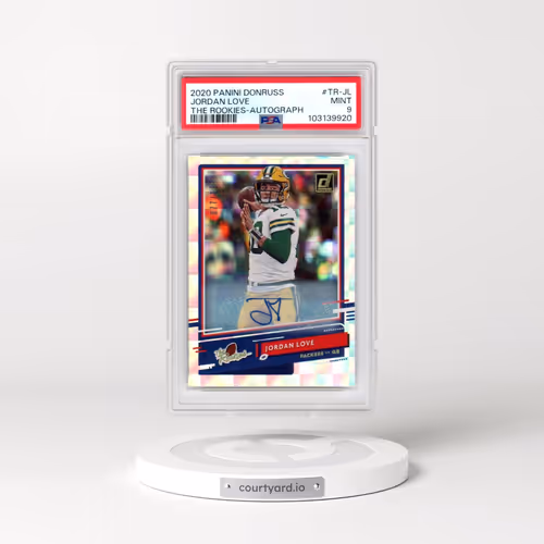 2020 Panini Donruss the Rookies #TR-JL Jordan Love - Autograph (PSA 9 MINT)