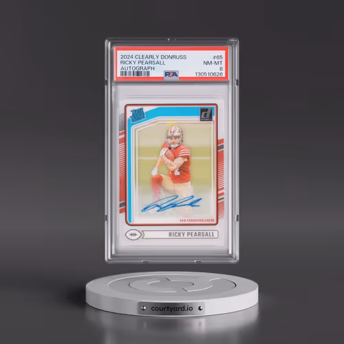 2024 Panini Clearly Donruss #65 Ricky Pearsall - Autograph (PSA 8 NM-MT)