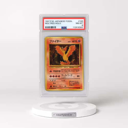 1997 Pokémon Fossil #146 Moltres - Holo (PSA 8 NM-MT)