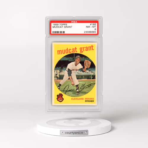 1959 Topps #186 Mudcat Grant (PSA 8 NM-MT)