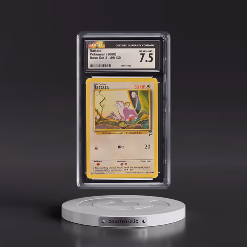 2000 Base Set 2 #89/130 Rattata (CGC 7.5 NM+)