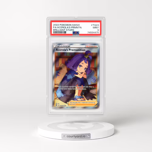 2022 Brilliant Stars #TG24 Acerola's Premonition - Full Art Holo (PSA 9 MINT)