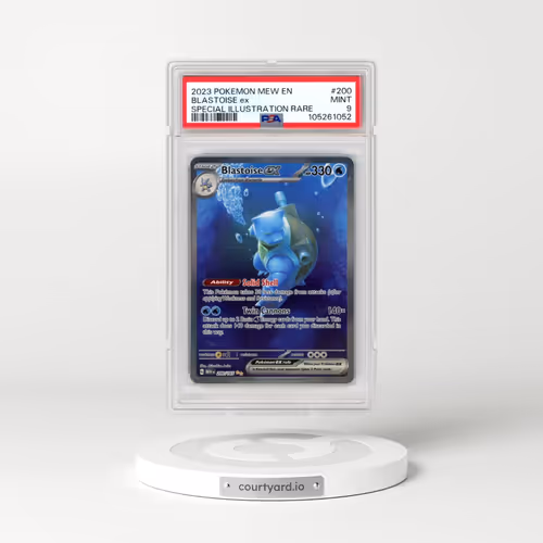 2023 Pokémon Mew EN-151 #200 Blastoise EX - Holo Special Illustration Rare (PSA 9 MINT)