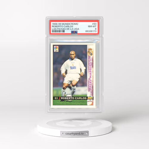 1998 Mundicromo Las Fichas de La Liga #63 Roberto Carlos (PSA 8 NM-MT)
