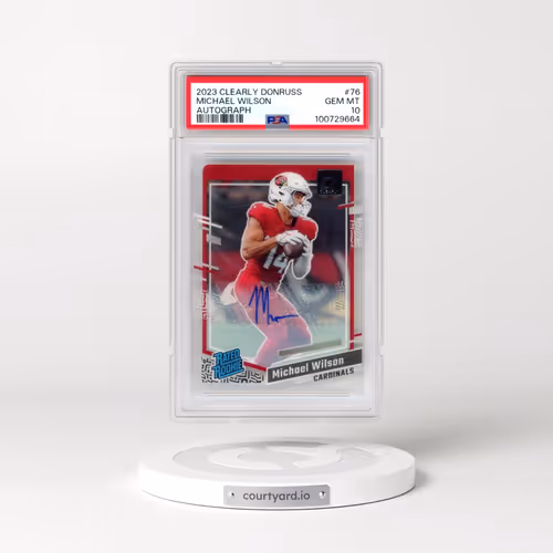 2023 Panini Clearly Donruss #76 Michael Wilson - Autograph (PSA 10 GEM MINT)