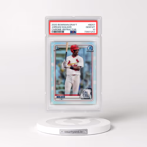 2020 Bowman Draft #BD57 Jordan Walker - Chrome-Refractor (PSA 10 GEM MINT)