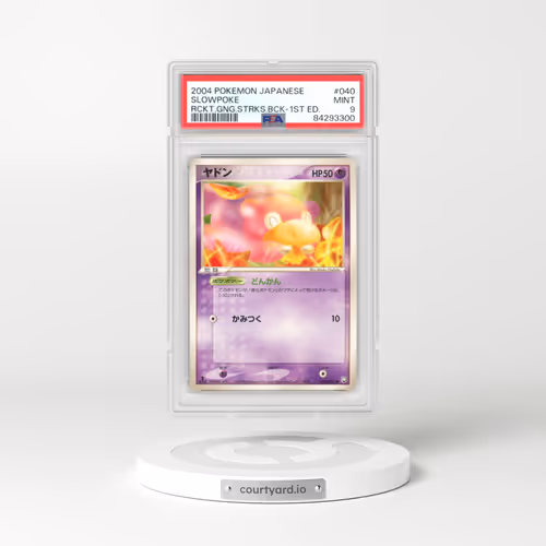 2004 Japanese Pokémon Rocket Gang Strikes Back #040 Slowpoke - 1st Edition (PSA 9 MINT)