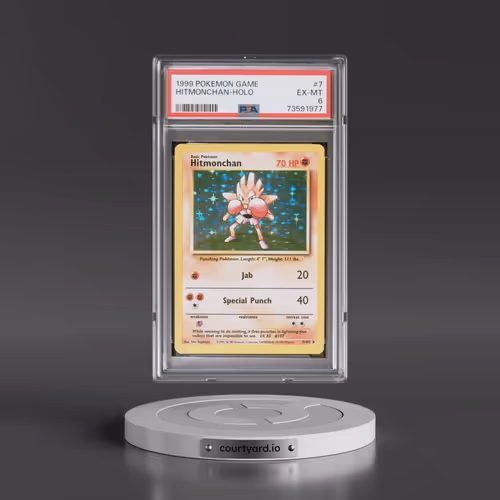 1999 Pokémon Game #7 Hitmonchan - Holo (PSA 6 EX-MT)