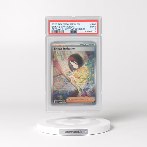 2023 Pokémon 151 #203 Erika's Invitation - Full Art Holo (PSA 9 MINT)
