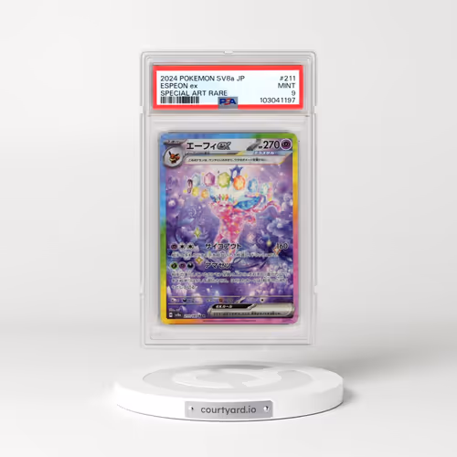 2024 Pokémon Sv8a-Terastal Fest EX #211 Espeon EX - Holo Special Art Rare (PSA 9 MINT)