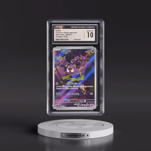 2024 Wild Force #080/071 Gastly - Art Rare Holo (CGC 10 GEM MINT)