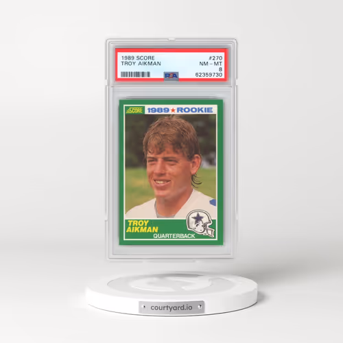 1989 Score #270 Troy Aikman (PSA 8 NM-MT)