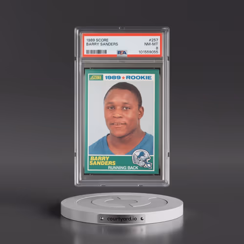 1989 Score #257 Barry Sanders (PSA 8 NM-MT)
