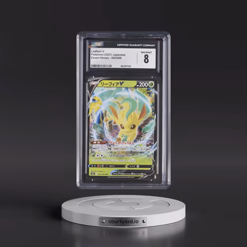 2021 Eevee Heroes #002/069 Leafeon V - Holo (CGC 8 NM-MT)